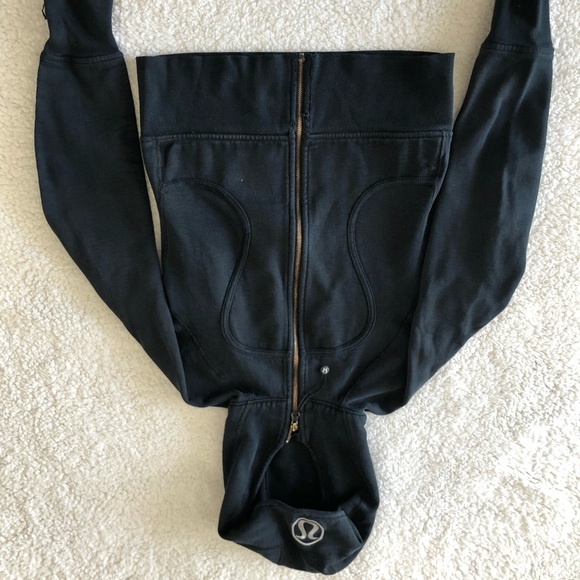 2 Black Lululemon Zip Up Sweater - Picture 2 of 2